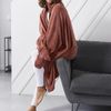 TODAY Essential Hooded Blanket - Terracotta - 115 x 165 cm
