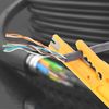4 PCS Mini Wire Stripper, Small Cable Stripper Tool, Network Small Wire Cutters, Punch Down Tool Strippers for Network Telephone and Computer Cable