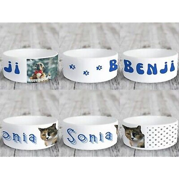 Custom Pet Bowl, Cat Food Bowl, Dog Water Bowl, Personalized Pet Bowl, Customize