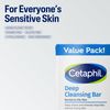 Cetaphil Deep Cleansing Face & Body Bar for All Skin Types, 6 Count