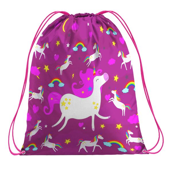 Artexia Swimming Bags for Kids - Drawstring Bags for Children - Ideal PE Bags for School for Girls - Gift Idea - Kids Drawstring Bag, Swim Bag Kids, Drawstring Gym Bag for Kids (Unicorn)