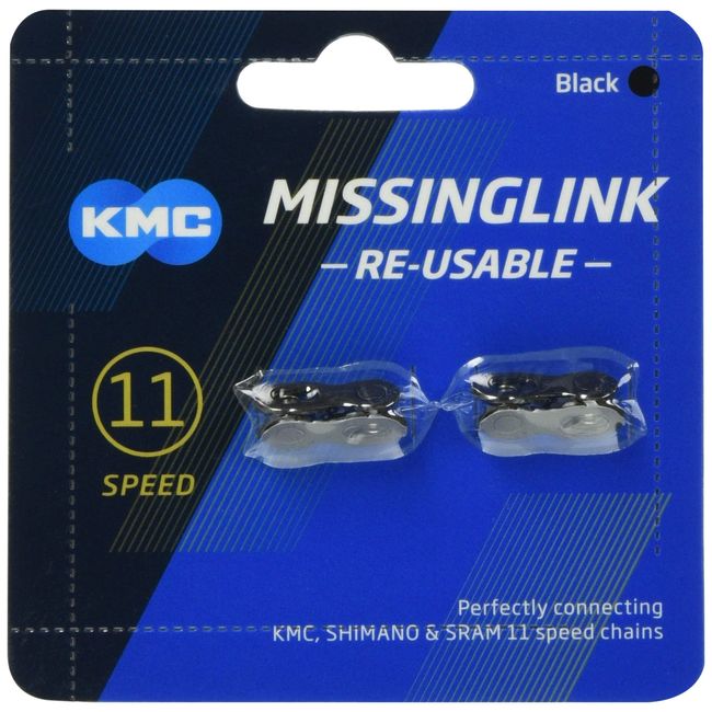 KMC CL555R 11SPEED MISING LINK BLACK 2 PAIR SET KMC-CL555R-BK2 MEDIUM