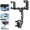 360° Retractable Phone Holder Car Mount Stand Rear View Mirror Mount Bracket