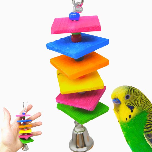 Bonka Bird Toys 1129 Mini Stepper Small Parrot Cage Toy Lovebirds, Parrotlet, Budgie, and Similar Sized Birds