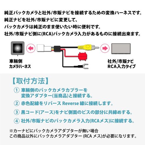 [Tr1093] Genuine Toyota Rear Camera Adapter Daihatsu Eclipse RCA003T ATOTO RCA Converter, Connection, RCA Converter, Input Conversion, Navigation Ready Package, Aqua Auris Vitz, Corolla Sport, SAI C-HR, Sienta, Hilux, Surf, Passo, Prius, PHV, Porte, Lacti