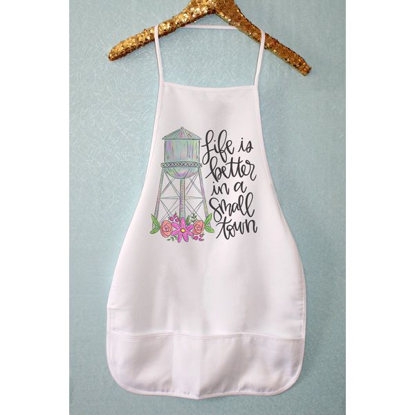 Life Better In a Small Town Kitchen Apron