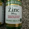 Nature's Bounty Zinc 50 mg Supports Immune System Function - 100 Caplets