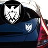 Yoonek Graphics Shield Shield Agent Vinyl Decal Sticker # 831 (6" x 4.9", White)