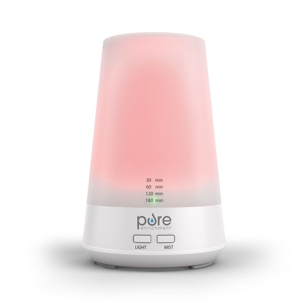 PureSpa Essence Aromatherapy Oil Diffuser – All-Natural Air Freshener with Optional Color-Changing Mood Light and Automatic Shut-Off Timer for Safe Home & Office Use