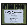 MY GUN PERMIT 2ND AMENDMENT FOREST TACTICAL HOOK MORALE PATCH