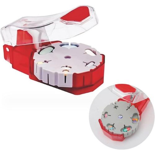Perfect Pill Cutter - Pill Splitters for Small or large Pills - Cuts up to 14 Different Shaped Pills or Vitamins with Self-Retracting Blade