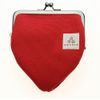 Watuna Canvas Coin Pouch, Makeup Pouch, Size 3.5, Size S, red