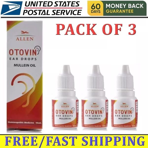 (Pack of 3) Otovin Ear Drops for Ear Health, Hearing Support, Healthy Eardrum