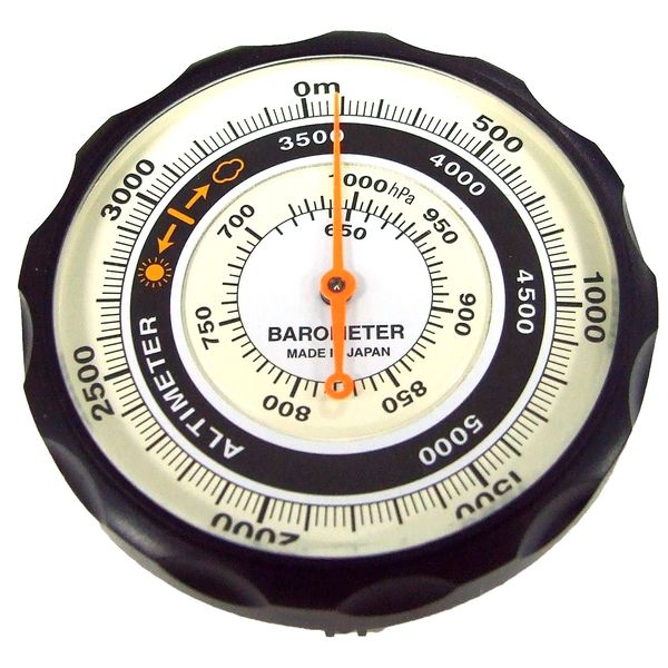 Evertrust NO610 Altimeter Analog Barometer with Weather Sensor Black