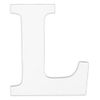 8-Inch Wall Hanging Wood Letter L White