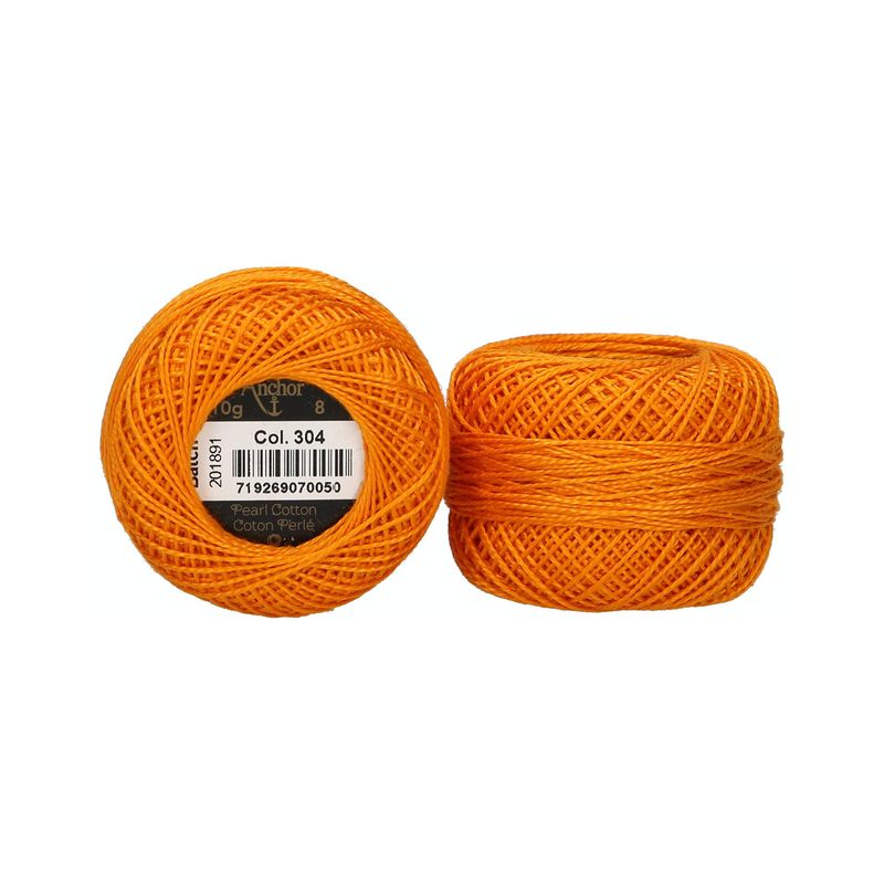 ANCHOR Pearl Yarn, Thickness: 8, Packaging: 10G, Running Length: 82M ...