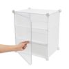 12Pcs Shoe Organizer Boxes,White Plastic Stackable Shoe Storage Bin,Space Saving