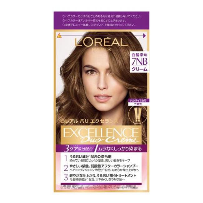 L&#39;Oreal Excellence N Cream Type 7NB 2-drug formula