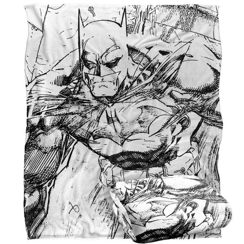 Batman Pencils Officially Licensed Silky Touch Super Soft Throw Blanket 50" x 60"