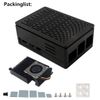 WEIYIXING Raspberry Pi 5 Case, Black ABS Case with Active Cooler Heatsink for Raspberry Pi 5(5B610)