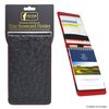 On Par Premium Golf Scorecard Holder - Ostrich, Black/Red