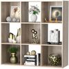 9 Cube Brown Storage Organizer Clothes Storage Bookshelf Toy Storage Cabinet 