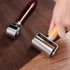 uxcell Leather Pressed Edge Roller 1" Leather Adhesive Roller for Leather Sewing Machine Silver Tone