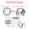 Mintice™ Car Motor Vehicle Black Face 2" 52mm Pointer Tacho Tachometer Gauge Meter LED Light