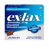 ex-lax Regular Strength Chocolated Stimulant Laxative Constipation Relief Pills for Occasional Constipation, Chocolate Laxatives - 24 Count
