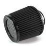 3" 76mm Dry Air Filter Cold Air Intake Cone Replacement High Flow Inlet BLACK