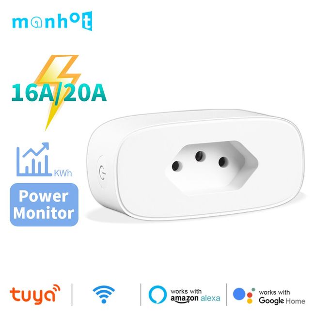 WiFi Smart Power Strip Brazil Outlets ZigBee Plug Type-N Plug with