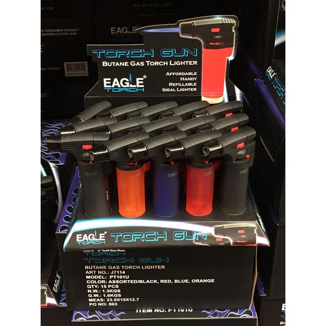 Eagle Torch Lighters Single Unit Assorted Colors