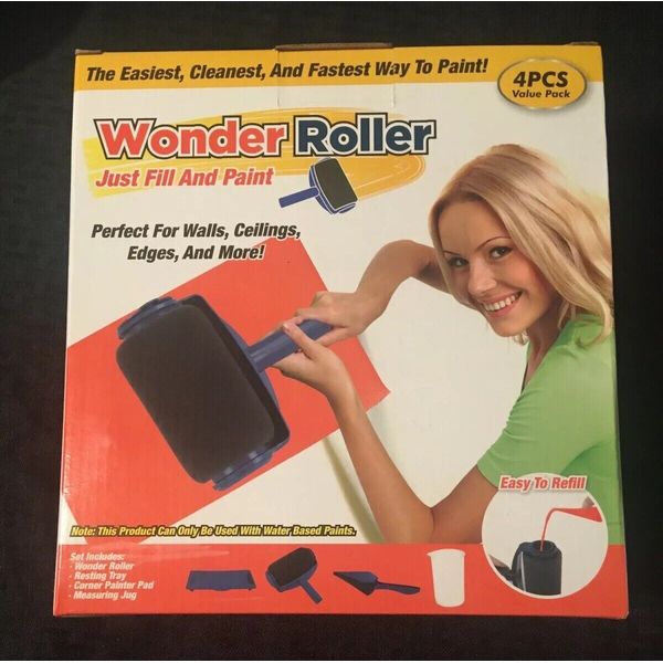 Wonder Roller Paint Roller Tray Pad Measuring Jug New 4 Piece Value Pack