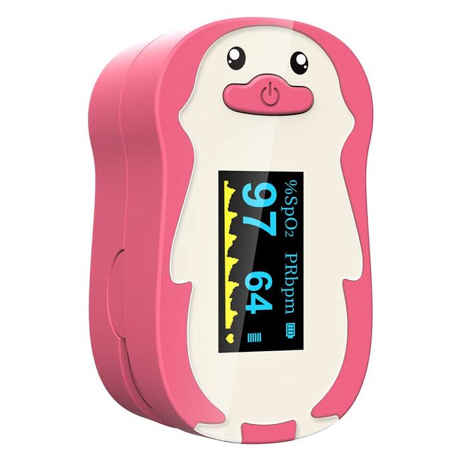 Kids Pediatric Fingertip Pulse Oximeter SpO2 PR Blood Oxygen Saturation Monitor