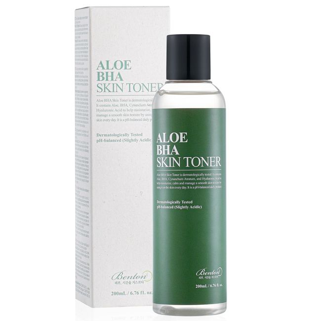 Benton Aloe BHA Skin Toner - Aloe & BHA İçeren Cilt Dengeleyici Günlük Tonik 1 Paket (1 x 200 ml)