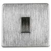 Crabtree 1 Gang 2 Way Satin Chrome Light Switch