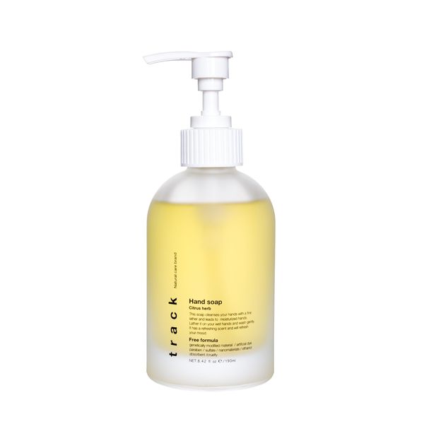 track truck hand soap citrus herb