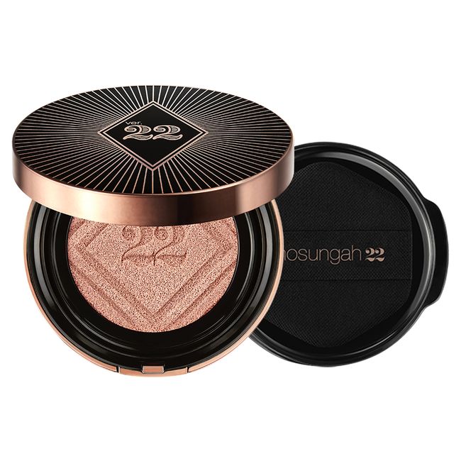 Chosungah22 Satin Fit Layer Cushion Foundation 13g + Refill 13g Set, N01 Natural Beige, 1 set