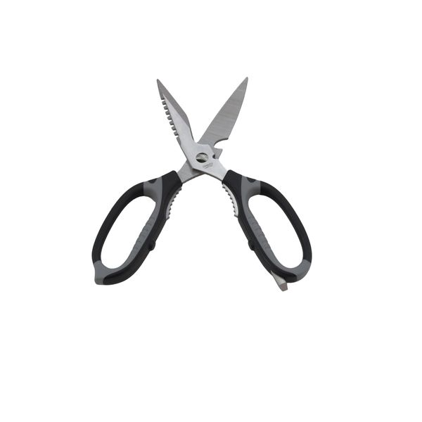 ZHEN Japanese High Carbon Steel Heavy Duty Multi-Purpose Utility kitchen Shears 9", 6 in 1 Scissor