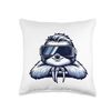 Cool Sloth Wearing VR Glasses Futuristic Chill Design Throw Pillow