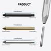 3 Pack Titanium Microsoft Surface Pen Tips(Silver), Metallic Surface Pro Pen Nibs Fits for Pro 5(Model 1776)