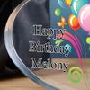 Personalised 50th Birthday Balloon Heart Block In Gift Box