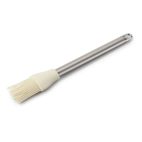 Zeal Pastry Basting Brush with Stainless Steel Handle, Silicone, Cream, 26 x 4 x 1.5 cm