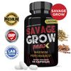 Justified Laboratories Savage Grow Max 1600MG Advanced Men's Heath Formula 60 Capsules