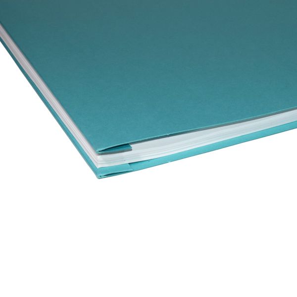 11x17 Report Cover Pressboard Binder PaperBoard Panels Includes Fold-Over Metal Fastener Bruin Blue Single Unit