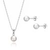 Philip Jones Silver Plated Shell Pearl Set