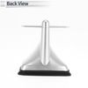 RATCHROLL Tail Fin Designed Antenna Car Signal Antenna ABS Material Silver Tone 1 Pc