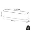 Tiger 2-Store Wall tray/Shower basket 35 cm White
