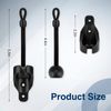 IVYSUN Shade Replacement Parts,Compatible with Coolaroo Exterior Roller Shade(Black,3 Set)