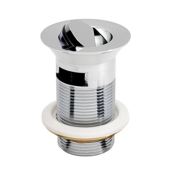 Flip Top Chrome Basin Waste (Slotted)